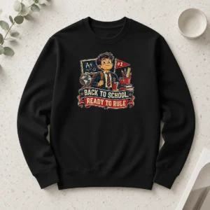 Good Top Back To School Proud Student Retro Distressed Long Sleeve Shirt
