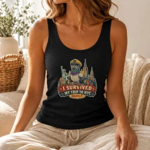 Pretty Vintage Funny NYC Trip Survivor Retro Tank Top