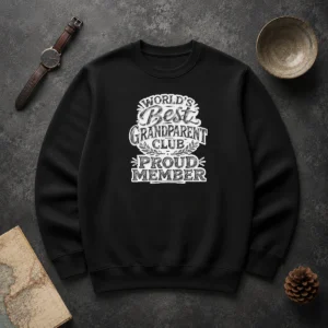 Premium Official Grandparents Day Proud Member Sketch Sweater