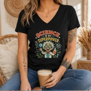 Premium Science Is My Superpower Vintage V-Neck Shirt