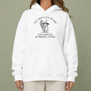Pretty Dungeon Frog Wizard You Talk A Lot Of Shit For Someone In Fireball Range Hoodie