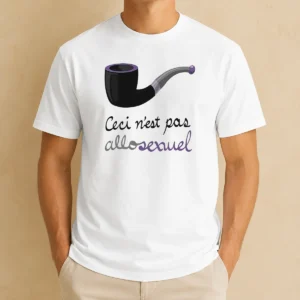 Hot Top Asexual Pride Rene Magritte Ceci N Est Pas Allosexuel