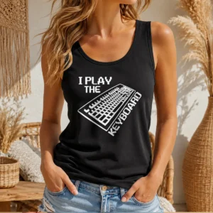 Original I Play The Keyboard Pixel Art Gamer Computer Tank Top