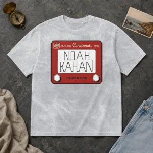 Funny Noah Kahan Great American Ball Park Cincinnati Reds Sticker July 01 2026 Washed T-Shirt
