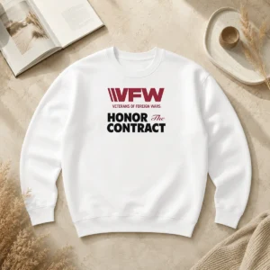 Premium VFW Veterans Of Foreign Wars Honor The Contract Logo Sweater