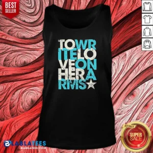 Premium Tower Of Love Hero Rivers Distressed Tank Top
