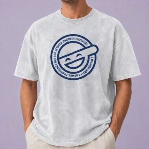 Awesome Ghost In The Shell Laughing Man I Thought What I'D Do Was I'D Pretend I Was One Of Those Domestic Terrorists washed t shirt in faded black color