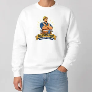Top Hot Labour Day Proud Worker Vector Sweater