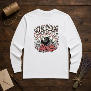 Original Bowling For Strike Tattoo Long Sleeve Shirt