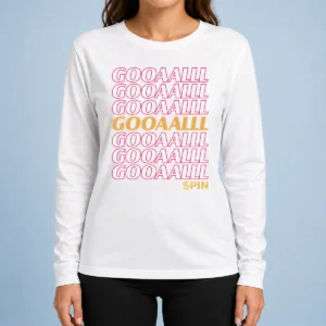 Pretty Gooalll Spin Soccer Fan Goal Long Sleeve Shirt
