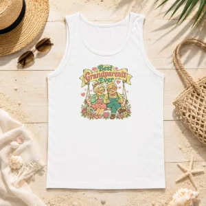 Premium Pretty Best Grandparents Ever For Grandparents Day Retro Tank Top