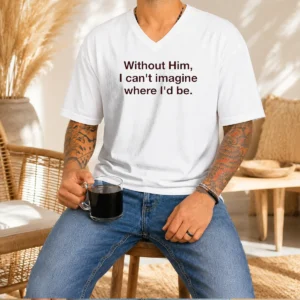 Pretty God Is The Best Part Of My Life Without Him I Can'T Imagine Where I'D Be V-Neck Shirt