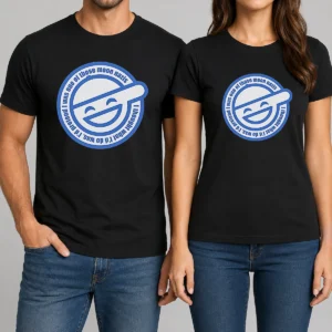 Funny Laughing Man Ghost In The Shell I Was One Of Those Moon Nazis I Thought What I'D Do Was graphic t shirt in black