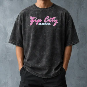 Hot Premium Zip City Alabama Southern Town Washed T-Shirt