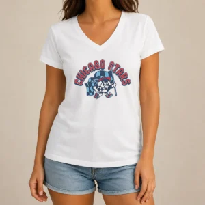 Pretty Good Kid'S Chicago Stars FC Soccer Player Blue V-Neck Shirt