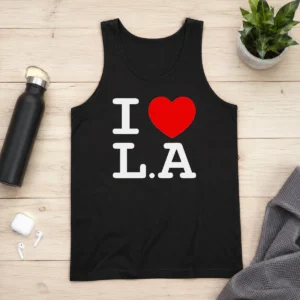 Pretty I Love LA Basic Tank Top
