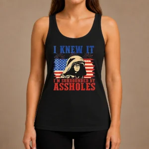 Official Dark Helmet I Knew It Im Surrounded By Assholes Spaceballs Tank Top