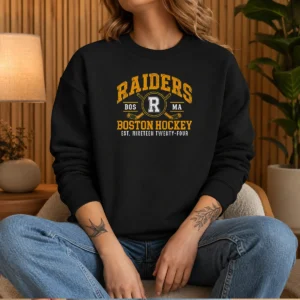 Funny Vintage Boston Raiders Hockey Fan Team Spirit Sweater
