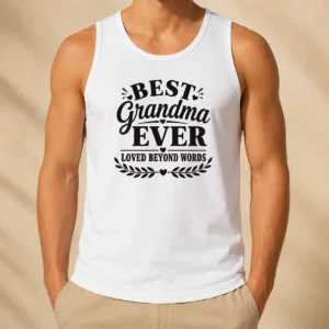 Premium Pretty Best Grandma Ever Family Celebration Silhouette Tank Top