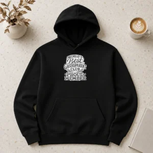 Happy Pretty Grandparents Day Proud Member Sketch Hoodie
