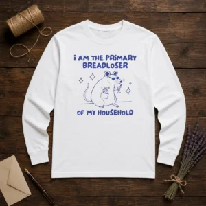 Premium I Am The Primary Breadloser Of My Household Rat Long Sleeve Shirt