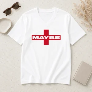Top Maybe Mib Minimalist V-Neck Shirt