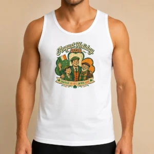 Awesome August Holiday Ireland Family Gratitude Vintage Tank Top