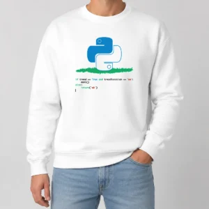 Pretty Python Dont Tread On Me Code Pun Geek Sweater