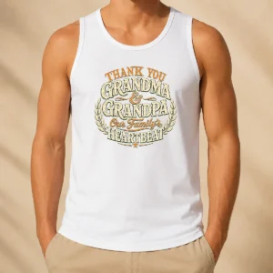 Nice Pretty Family Celebration Vintage Gratitude For Grandparents Tank Top
