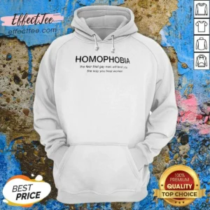 Premium Homophobia The Fear That Gay Men Will Treat You The Way You Treat Women Hoodie