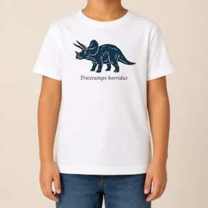 Awesome Triceratops Horridus Dinosaur Prehistoric Animal Paleontology Biology Science Kids T-Shirt