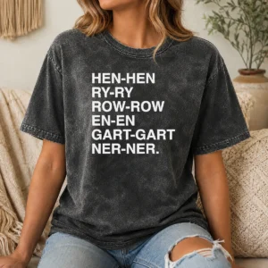 Hot Good Henry Gardener Stutter Text Typography Washed T-Shirt