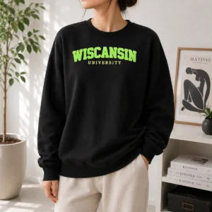 Pretty Wiscansin University College Funny Parody Sweater