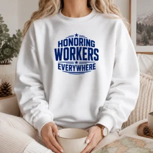 Hot Labour Day Workers Pride Line Art Sweater