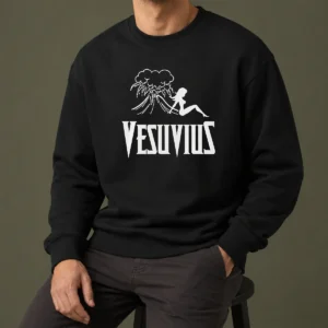 Funny Hot Vesuvius Volcano Pin Up Girl Retro Italy Sweater