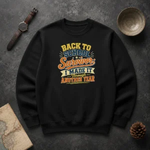 Nice Good Back To School Survivor Vintage For Proud Students Sweater