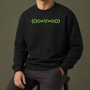 Happy Funny OO Equal V Equal OO Abstract Symbol Sweater
