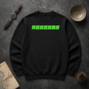 Nice Seegson Synthetics Sweater in navy blue with crew neck and long sleeves