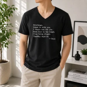 Pretty Grace Be With You V-Neck Shirt