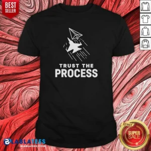 Awesome Trust The Process Fighter Jet Paper Airplane