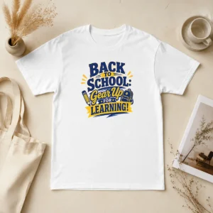Hot Original Back To School Gear Up For Learning Retro Distressed