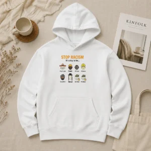 Premium Stop Racism It'S Okay To Be From USA French African Chinese Canadian Nomad German Austrian Hoodie
