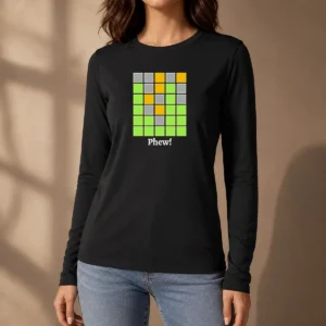 Hot Awesome Minesweeper Phew Grid Long Sleeve Shirt