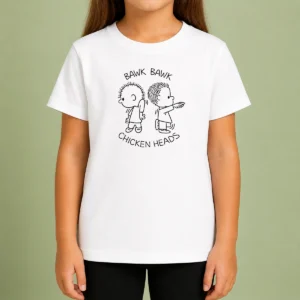 Funny Bawk Bawk Chicken Heads Peanuts Charlie Kids T-Shirt