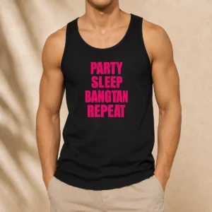 Awesome Party Sleep Bangtan Repeat Tank Top