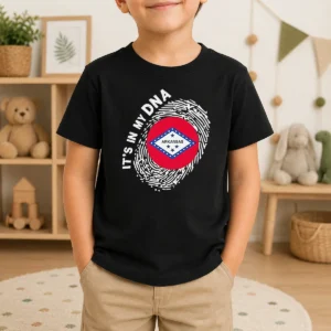 Funny It'S In My DNA Arkansas Kids T-Shirt