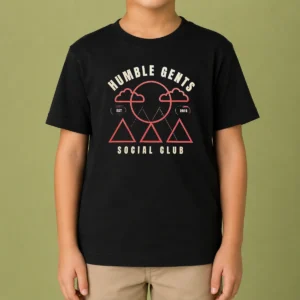 Top Humble Gents Social Club EST 2016 Mountains Clouds Sun kids t shirt with mountain and sun graphic