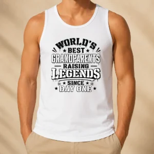 Top Funny Grandparents Day Stencil Shirt Celebrating Proud Legacy Tank Top