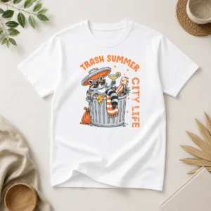 Good Funny Trash Summer City Life Raccoon