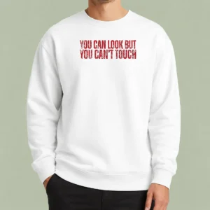 Pretty You Can Look But You Can'T Touch Distressed Sweater